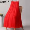 GMXIA 28 barev Dámská módní ležérní letní jarní volnočasová sukně