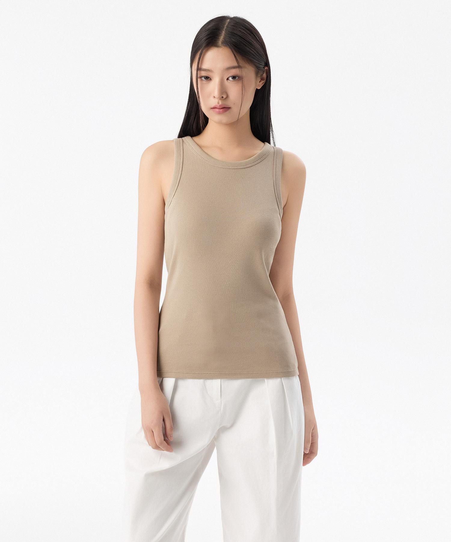Musinsa Standard Woman Women S Essential Bra Tank Top [Grayish Beige] Grayish Beige/L