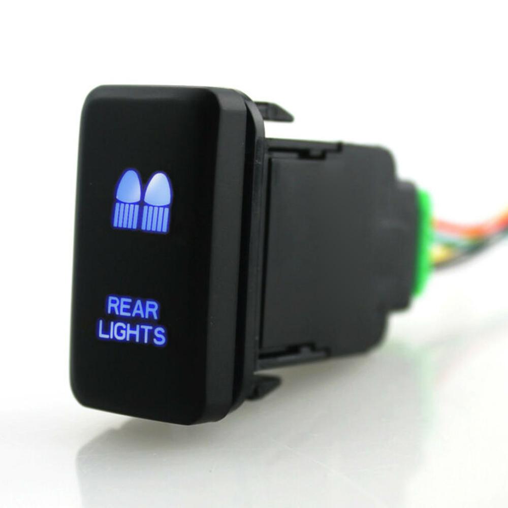 For Toyota Tacoma F-J Cruiser 4Runner Highlander LED Light Bar Switch Push Button Car Signal Light Switch Automobile Accessory