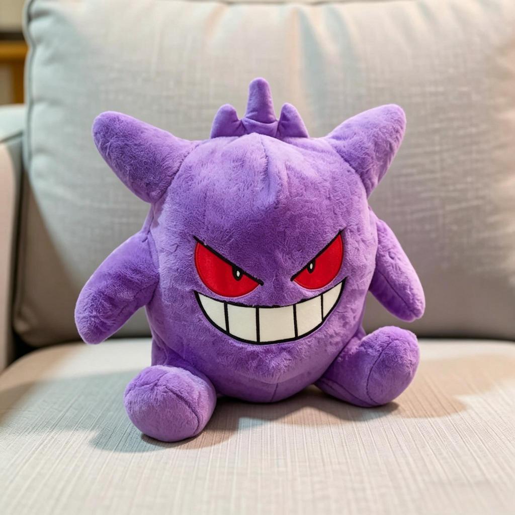 Giant Gengar Plush Toys Anime Soft Dolls Cuddle Sleeping Stuffed Hug Sleeping Pillow Room Decor Children'Birthday Gifts Girl Boy