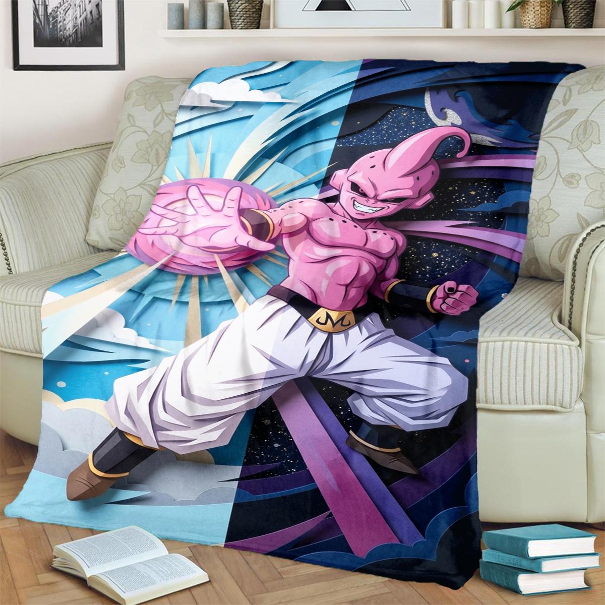 

Soft Dragon Ball! Flannel Throw Blanket Warm for Bedrooms, Sofas, Beds, Chairs, Picnics, Travel 75x90cm