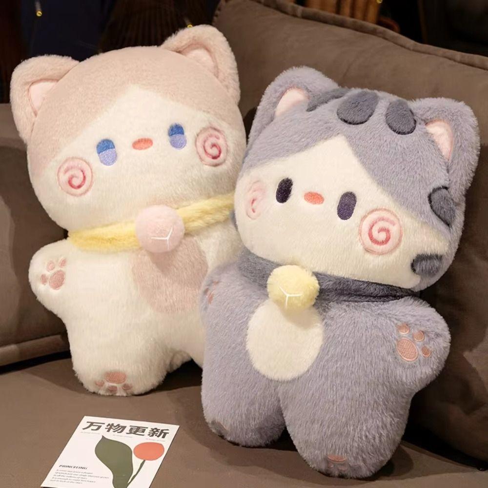 

Stuffed Doll Simulation Cat Plush Toys Fluffy Animal Doll Kitty Dolls Car Decor білий