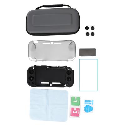 10 In1 Game Machine Protective Cover Set for Switch Lite Protection Case Tempered Films Card Box Non Slip Button Cap