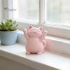 Unique Cat Gifts 3D Printed Pink Hugging Figurine, Adorable Sitting Kitten Statue with Raised Paws, Desktop Decor Kawaii Desk Car Dashboard