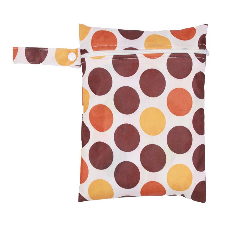 20x25CM Cartoon Print Waterproof Storage Bag - Single Pocket, Wet/Dry, for Baby Stroller