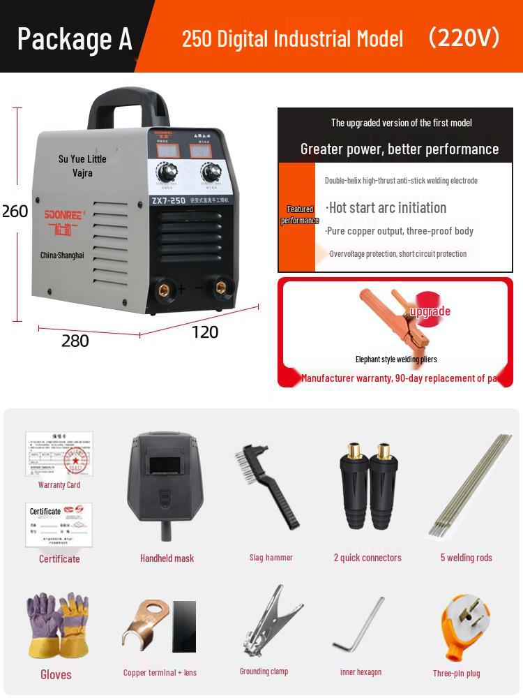 Imported Dual Voltage Portable Automatic Electric Welder 220V/380V 250/315 Household Use