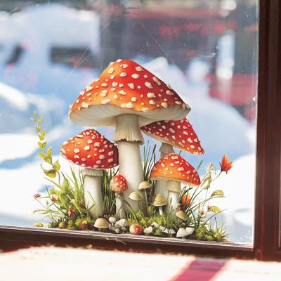 Creative Simulation Mushroom Grove Kitchen Restaurant Decoration Beautification Stickers