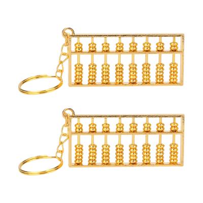 2 Stück Legierung Abakus Schlüsselanhänger 8 Reihen Abakus Anhänger Mini Abakus Schlüsselanhänger Für Handtaschen Dekoration