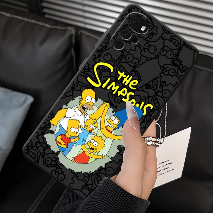 Case for Motorola Moto G22 Edge40 G51 G73 G60s G32 G71 G50 Edge 20 Pro 30 Lite G52 G53 G30 Phone Cover Cute S-simpsons
