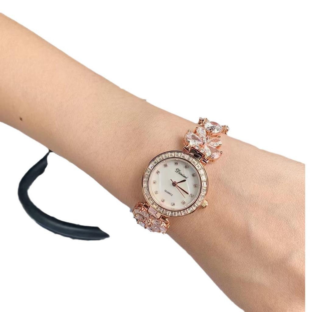 Butterfly Bracelet Watch Women'S Watch With Diamonds Fritillary Full Diamond Watch 88434