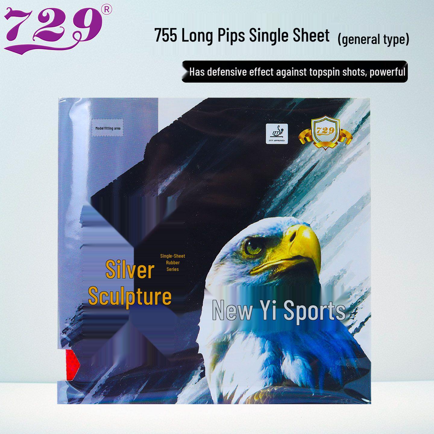 Friendship 729 Long Pips 755 Table Tennis Rubber - Offensive  Defensive Anti-Spin 837.
