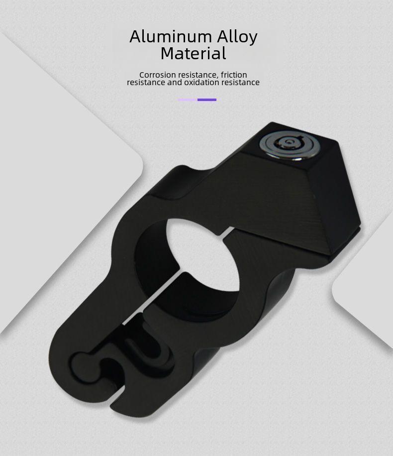 Univerzální zámek proti krádeži elektrického vozidla: Brzda z lehké slitiny, řídítka, plyn, skútr, motocykl a ochrana klaksonu