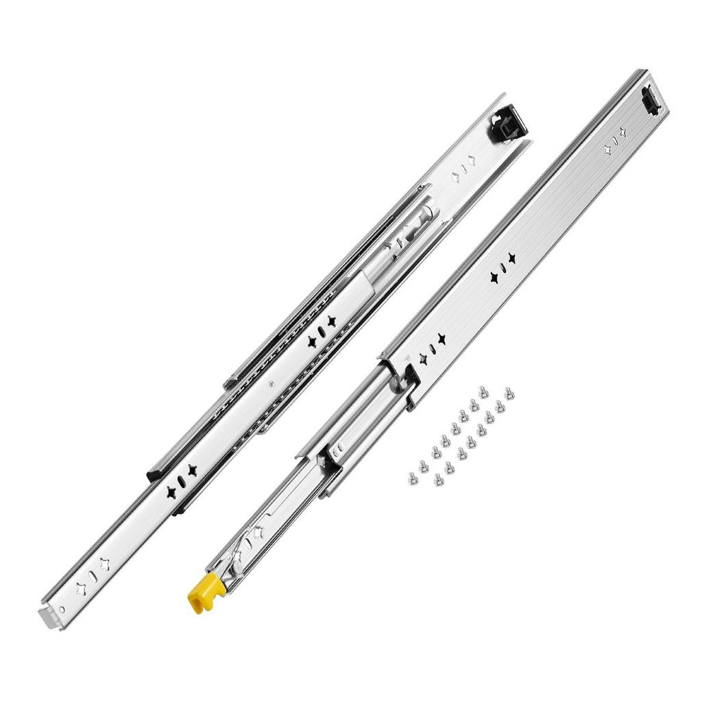 1 Pair 16-60 in Soft-Close Drawer Slides Ball Bearing Full Extension