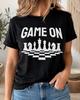 Game On Chess Shirt, Fun Board Game Tee, Chess Player Gift, Tournament Club Outfit, King Queen Pieces Strategy Graphic Apparel for Men Women