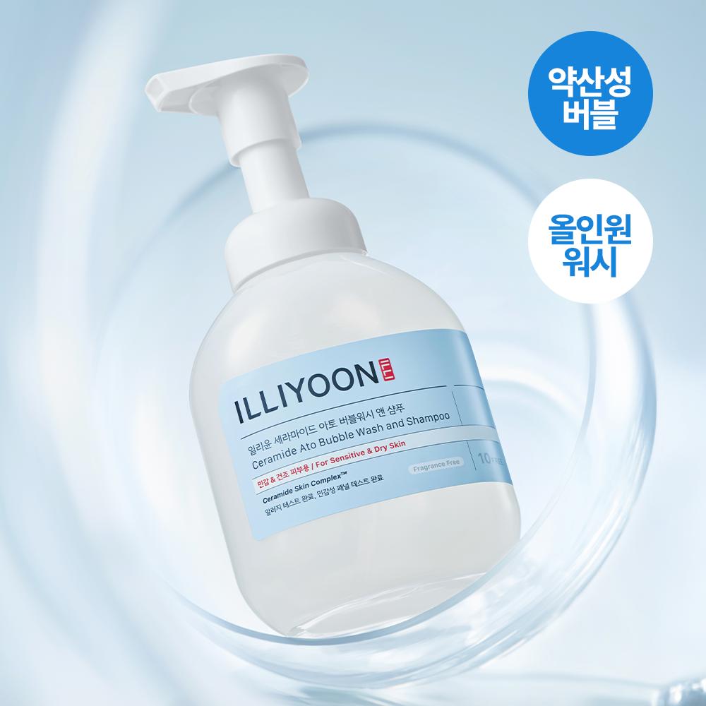 ILLIYOON Ceramide Ato Bubble Wash Gentle Hydration Head-to-Toe Cleanse 400ml