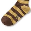 MARGESHERWOOD METAL STRIPE SOCKS_brown stripe