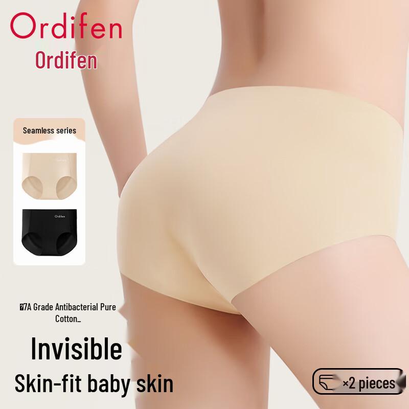Audifen Women s 2-Pack High-Waist Lace Briefs L