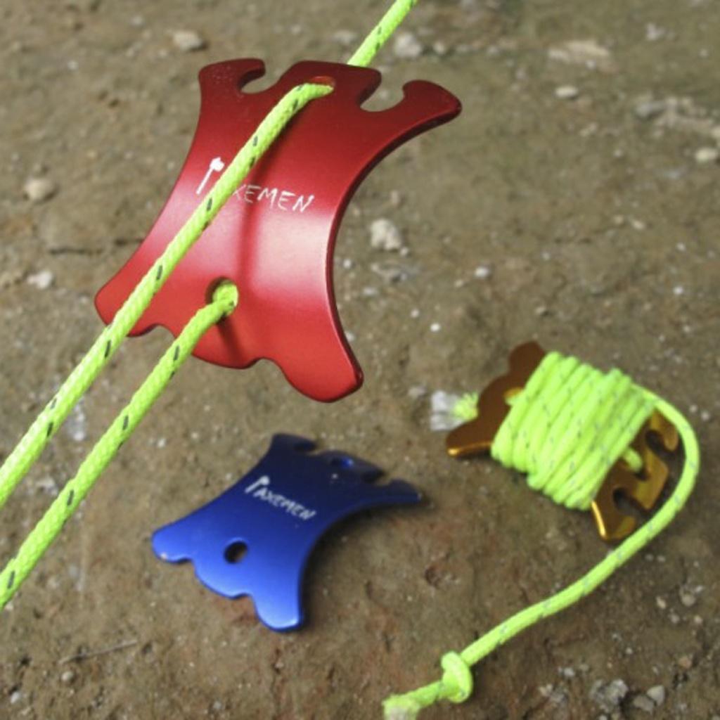 1.8MM Grønt Fluorescerende Reflekterende Bardunsnor Teltline Bardun Campingline Paracord