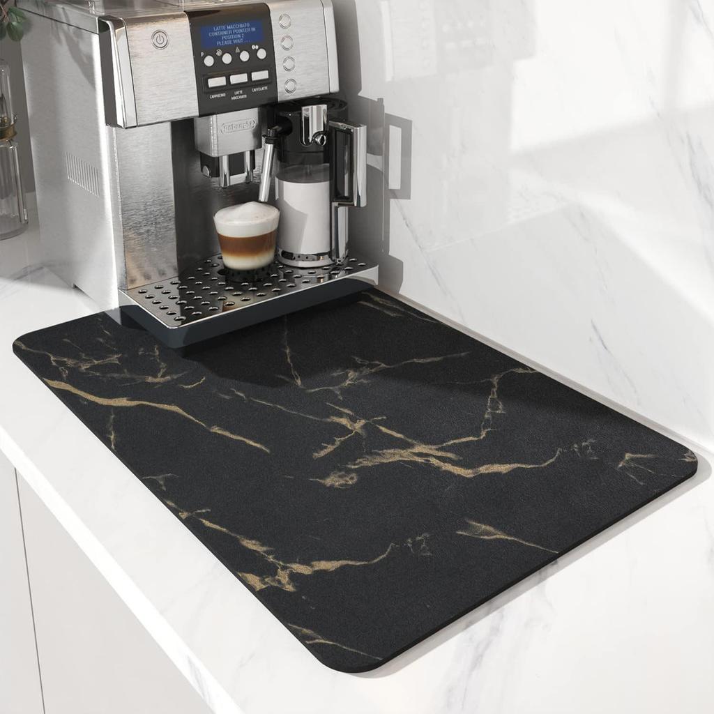 Solid Color Diatomaceous Earth Quick-Dry Kitchen Drain Mat & Heat-Insulating Coaster