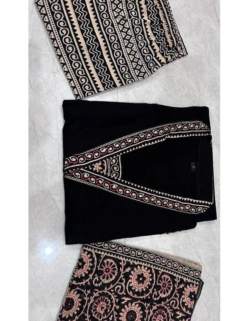 Women Bollywood Cotton Top Tunic Kurta Pant Dupatta Set Indian Designer Ethnic Wear Salwar Suit