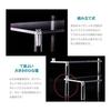 ENN LLC Figure Display 3-Tier Riser Acrylic Stand 30cm Wide Clear