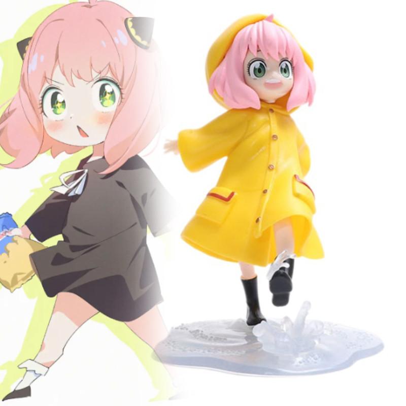 Anya Spy Family Forger Action Figure Anime Raincoat Doll Collectible Toy Display