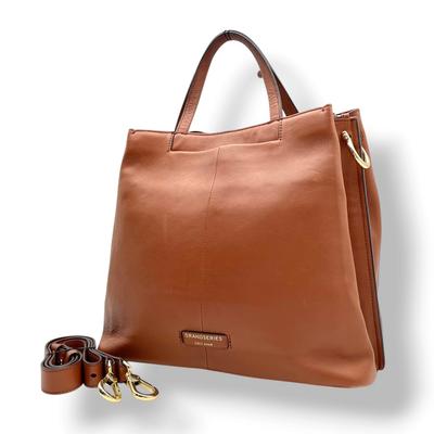 Used Bucket Bag, Handbag, Shoulder Bag Grand Ambition Grand Ambition Small Bucket BagHandbag British Tongue/Brown Leather Women