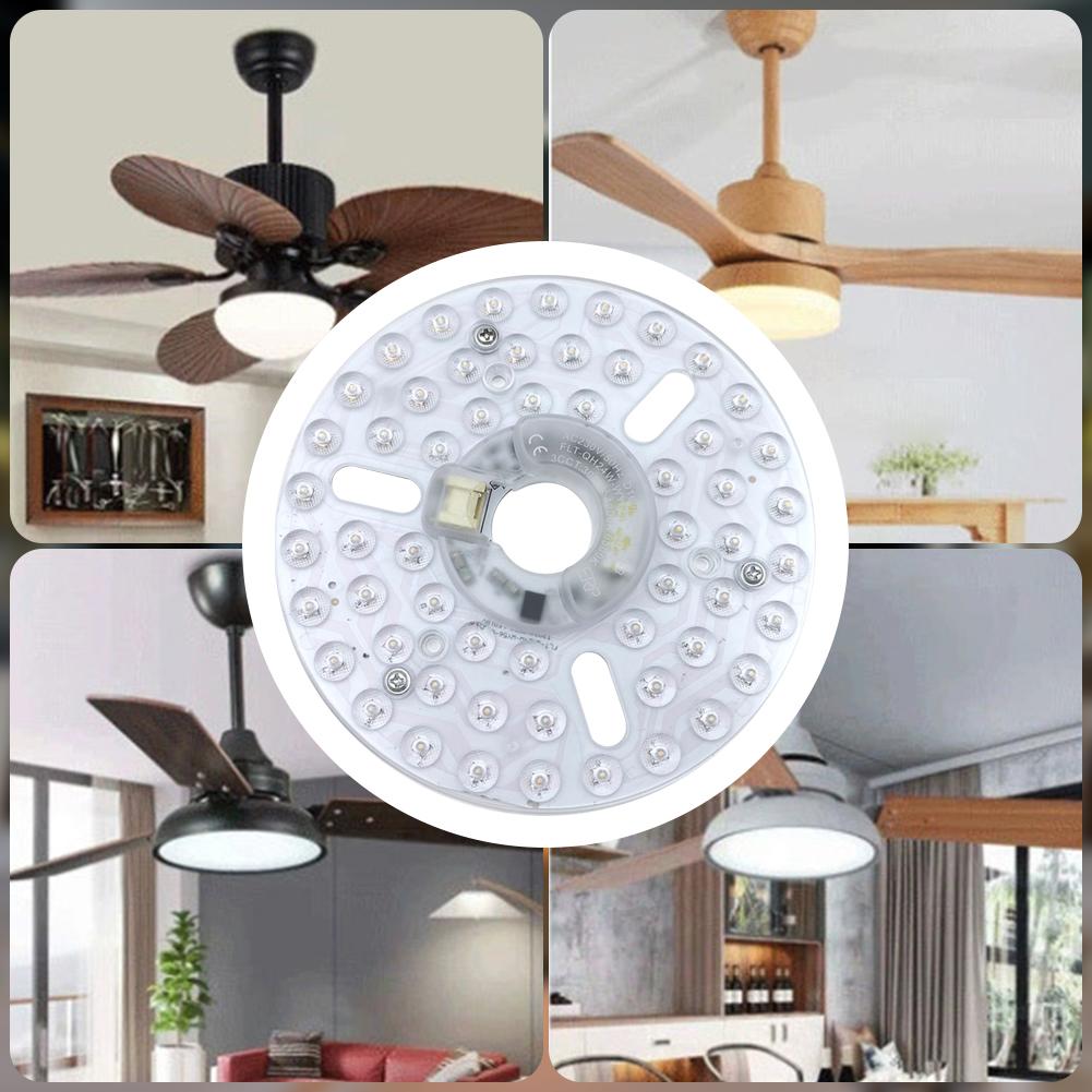 3,9/4,9/6,2 palce 15/18/24W Stropní ventilátor Světlo Retrofit Kit 110/120V Stropní ventilátor Světlo Náhradní Panel Závěsné světlo Kulatý Panel