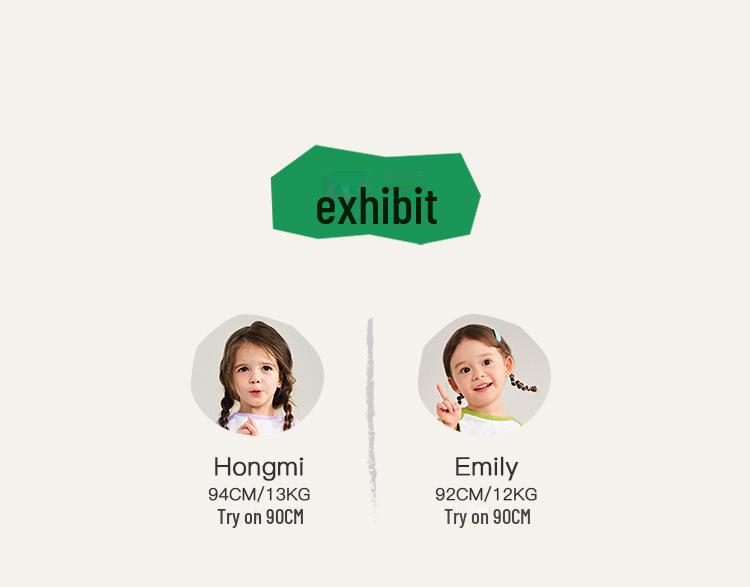 2025 Spring Kids' Round Neck Cute Long Sleeve Color Block T-Shirt