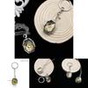 Harry Potter Slytherin Pendant Necklace With Box Keychain For Harry Potter Fans