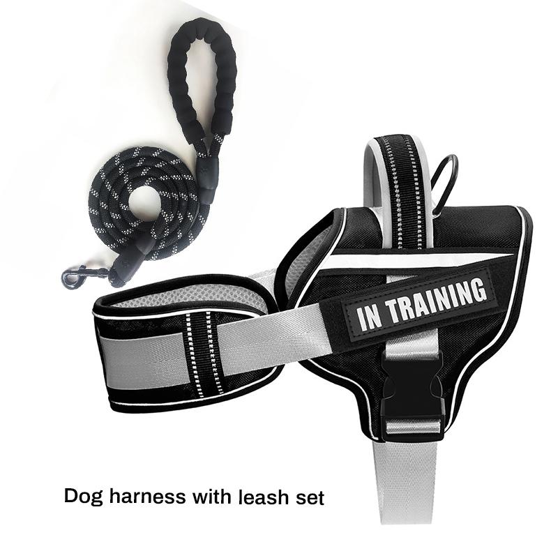 Reflective Nylon Personalized Dog Harness Adjustable Harness for Small Medium Large Dogs No Pull Dog Harness for Dropshipping