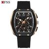 Oufanni Sportive Quartz Chronograph: Stylish Tonneau Men's Watch for Students with Multifunctional Design