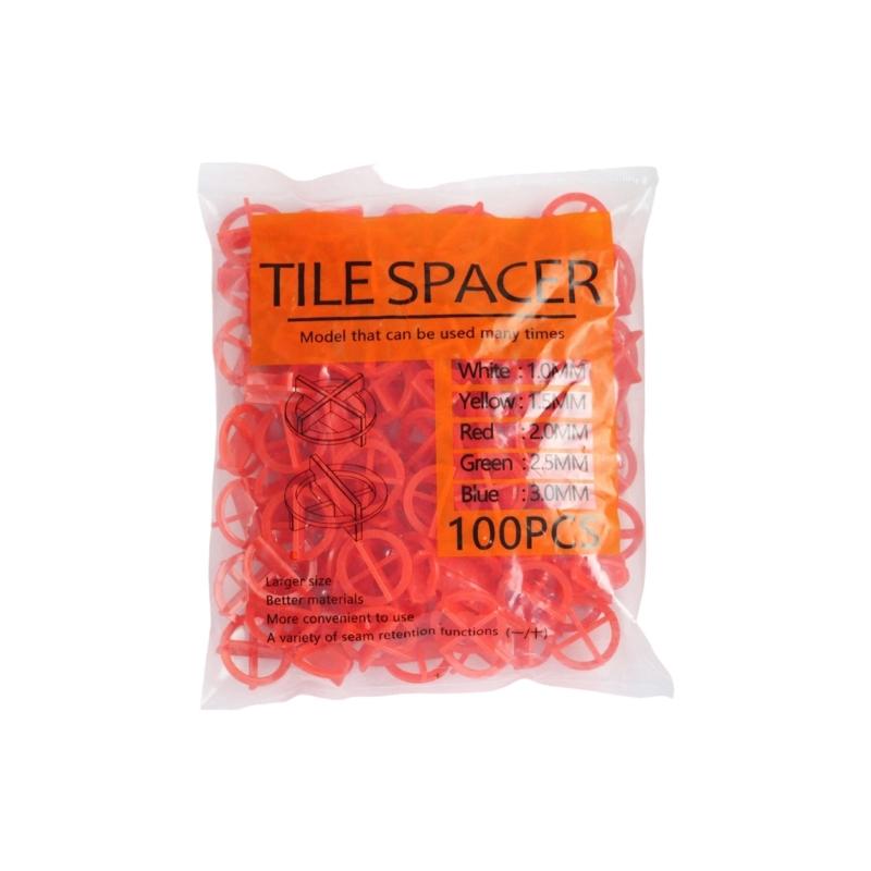 Pack of 100 User Friendly Tile Installation Spacers for Quick Easy Setup On Wall and Floor Tiles with Size Options 1.0mm To 3.0mm