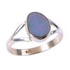 Natural Australian Opal Gemstone 925 Solid Sterling Silver Jewelry Ring S.8 N1w74