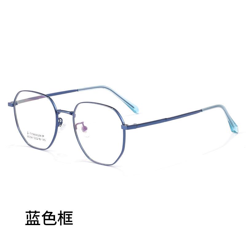 Ultra-light Polygonal Decorative Eyeweae Men Retro Fashion Pure Titanium Optical Prescription Glasses Frame Women
