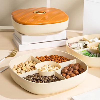 Trockenfrüchte-Aufbewahrungsbox, mehrere Fächer, klappbarer Griff mit Deckel, abgerundete Ecken, Snacks, Nüsse, Aufbewahrungstablett für Erwachsene, Sexkleidung