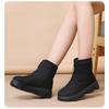 Winter Shoes Women Snow Boots Height Increasing 5cm Waterproof Cold Winter Women Ankle Boots Non-slip Ladies Cotton Shoes Black Red Plus Size 41