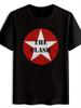 Vintage Rock Band Graphic T-shirt - "The Clash" Red & White Star Design