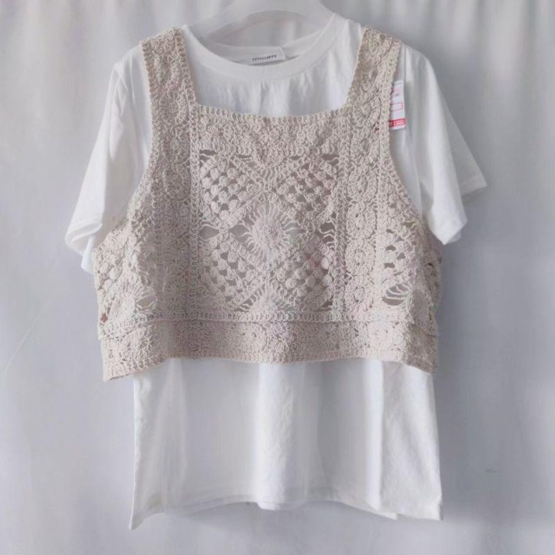 

Экспорт Ежедневный Заказ Футболка с Коротким Рукавом Вырез Вязаный Жилет Комплект из Двух Предметов Омолаживающий Жилет Короткий Жилет Light Camel Suit L