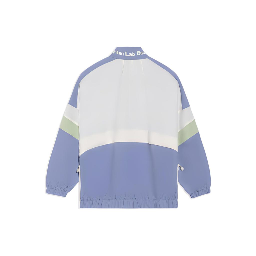 Li Ning Badfive Série Femme Imprimé Lettre Cordon de Serrage Poche Veste Zippée Vestes Femme Multicolore AFDS270-1