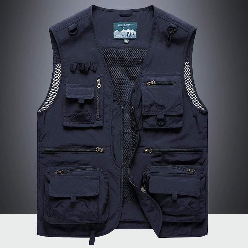Men's Multi-Pocket Outdoor Vest for Spring and Autumn - Fishing, Photography, Tactical, Casual Retro Waistcoat