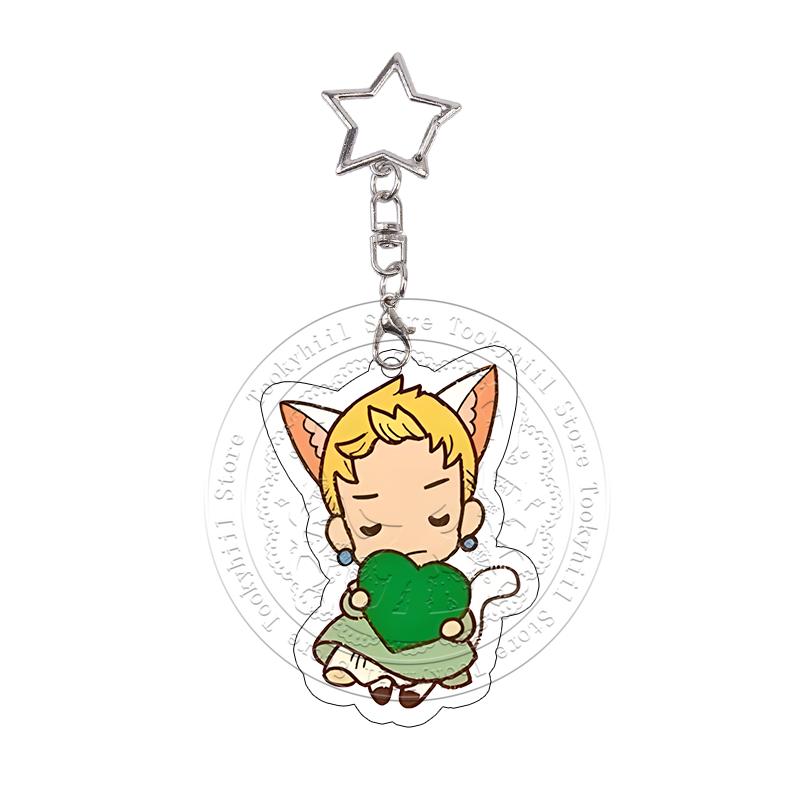 Witch Hat Atelier Acrylic Keychain Orugio Coco Tetia Anime Cartoon Characters Bag Decoraccessories Pendant Keyring Birthday Gift