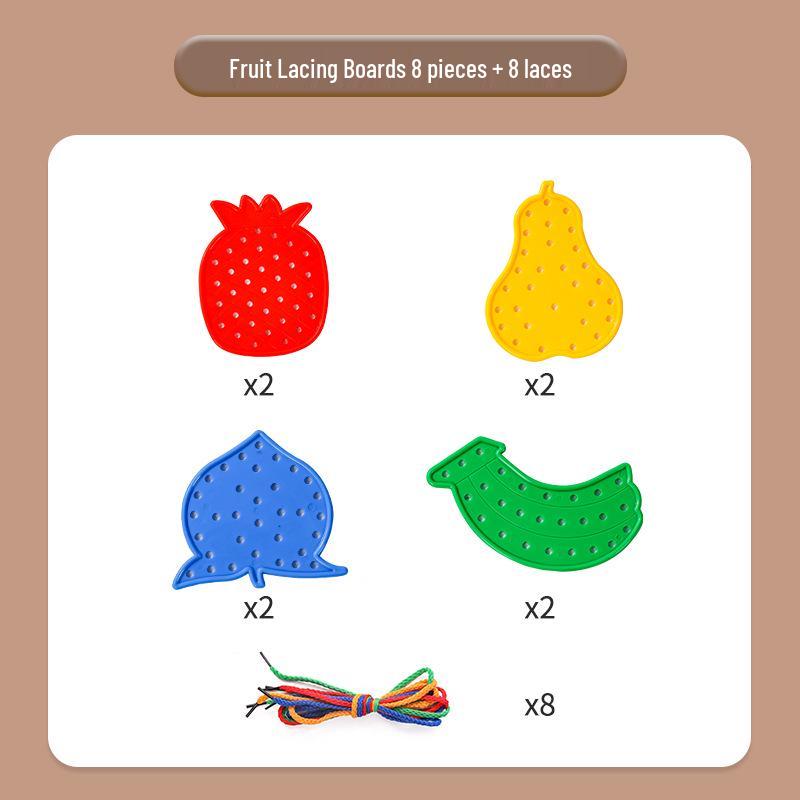 

Tongcai Montessori Threading Board: Early Education Lacing Toy for Children s Hand-Eye Coordination and Sensory Integration.