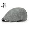 Classic Summer Vintage Baseball Cap, Men's Forward Hat, British Style, Chunky Linen, Breathable Beret, Women's Trendy Style