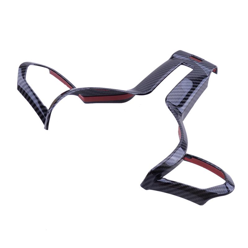 Front Steering Wheel Cover Trim Fit for BMW F22 F23 F30 F31 F34 F32 F33 F36 F10 F15 X5 F16 X6 2015-2017 Carbon Fiber Style ABS