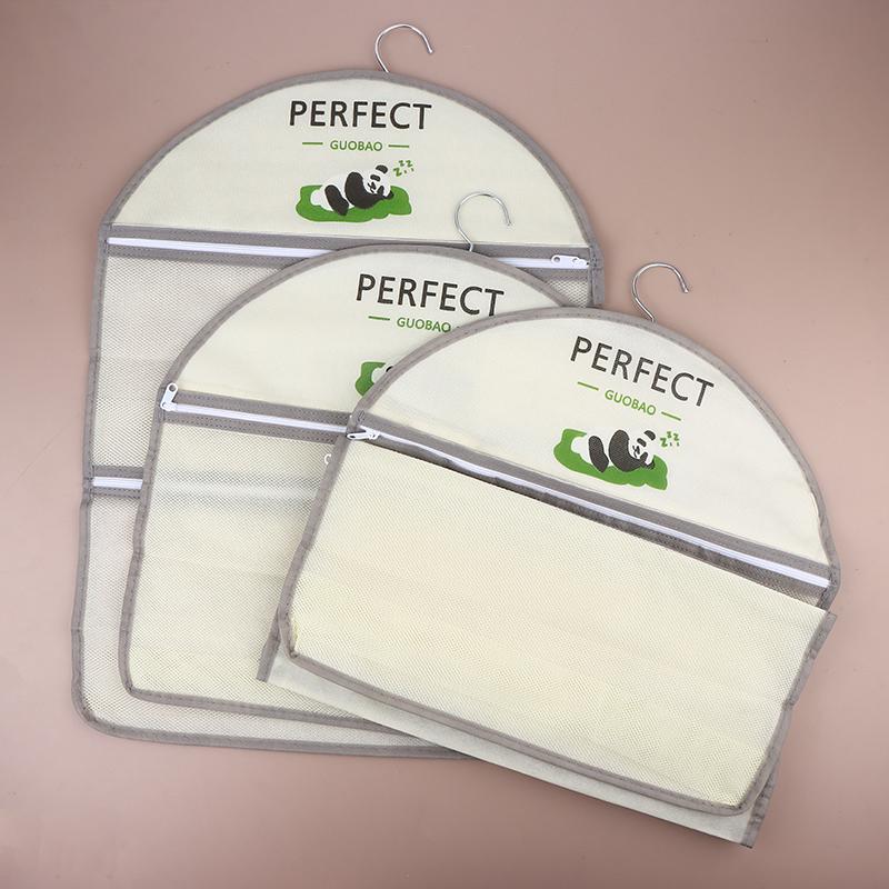 1/2/3-lagige Aufbewahrungstasche aus Mesh mit Reißverschluss, große Kapazität, Unterwäsche-Socken-Tasche, atmungsaktiver Schrank-Organizer mit Kleiderbügel