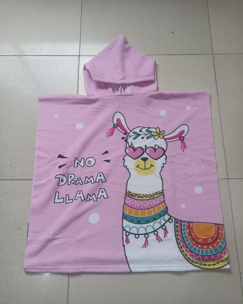 Bambina Accappatoio Asciugamano Neonato per Bambini Travestimento Poncho Bambini Mantello Bambini Motivo Unicorno Asciugamano da Spiaggia Poncho con Cappuccio Bambino
