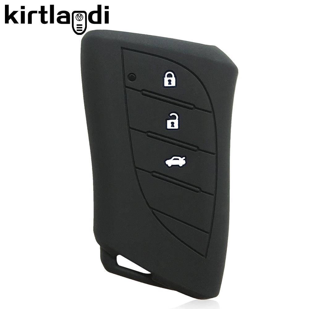 Silicone Key Case Car Key Cover Shell for Lexus ES NX GS RX UX250 UX260 ES350 2019 2020 3/4 Button Remote Key Holder Keychain