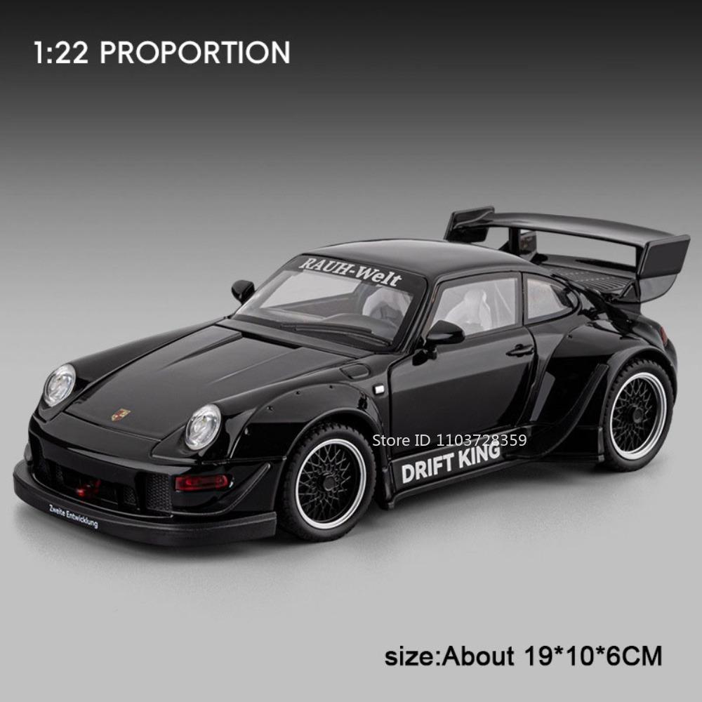 1:22 C8 993 Miniature Model Toy Supercars Alloy Diecast Doors Opened Exquisite Interior Pull Back Festival Gifts for Children