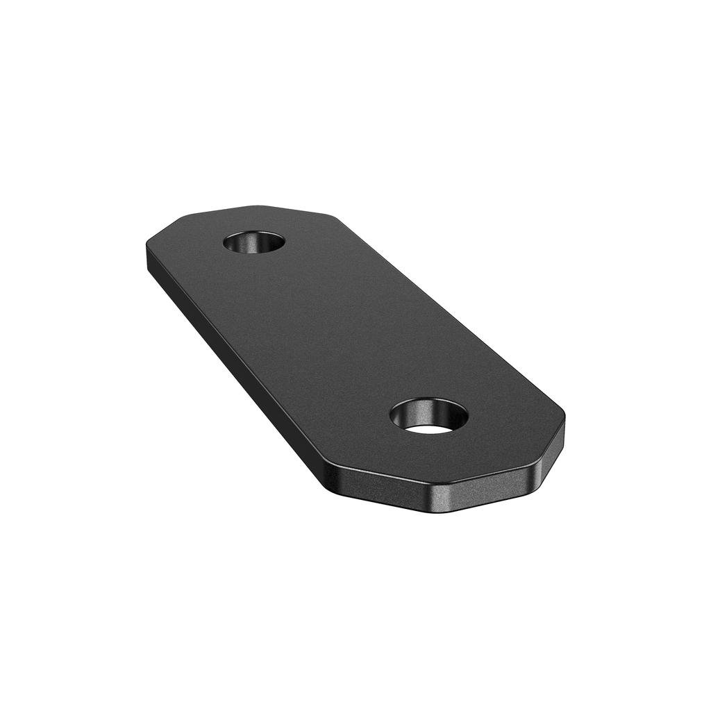 Kaedear Motorcycle Universal Stainless 2mm Universal Custom Brackets X 2 X 20 X Brackets, Steel, Thick, Fit, 2-Pack, (KDR-YX-S6-2M6) (M6 Holes/60